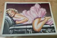 Postais Ilustrados de Marilyn Monroe e Sylvester Stallone