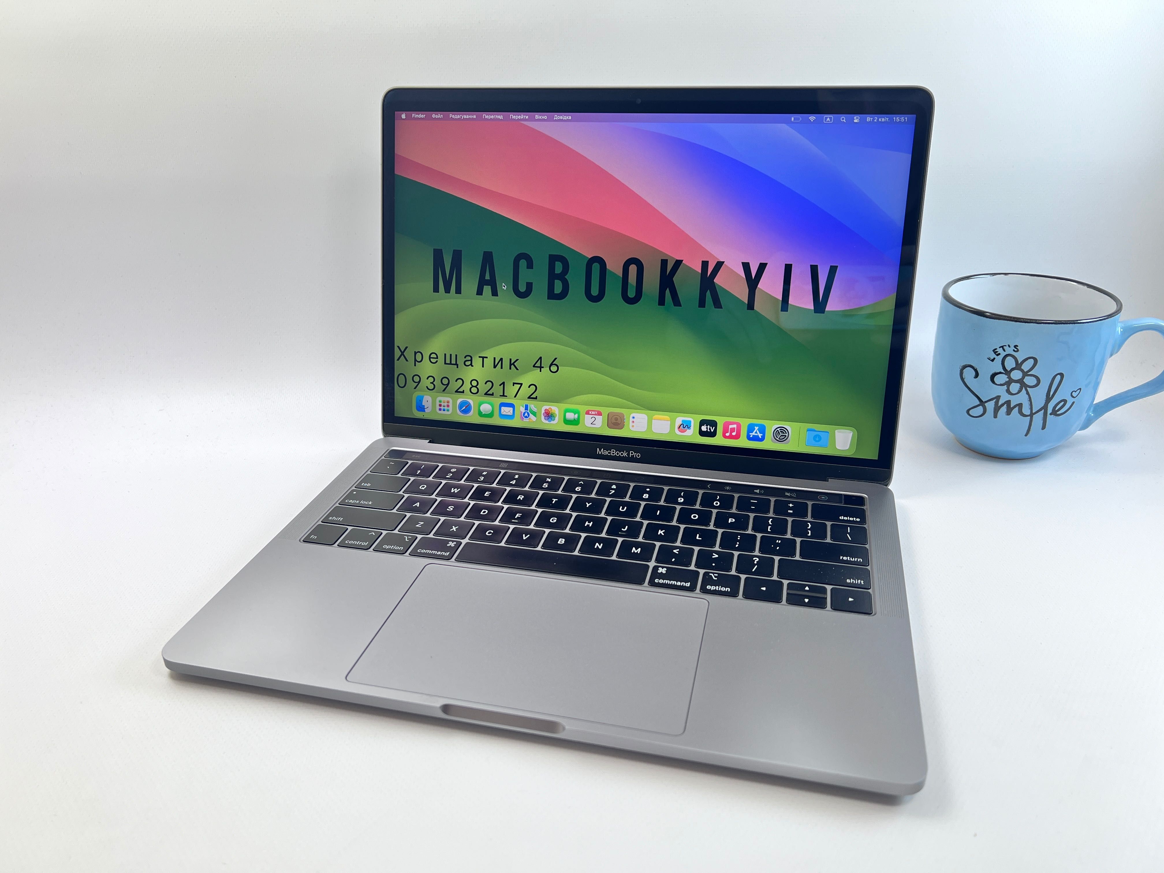 MacBook Pro 13 2018 i7 16GB RAM 256GB SSD Space Gray ГАРАНТІЯ МАГАЗИН