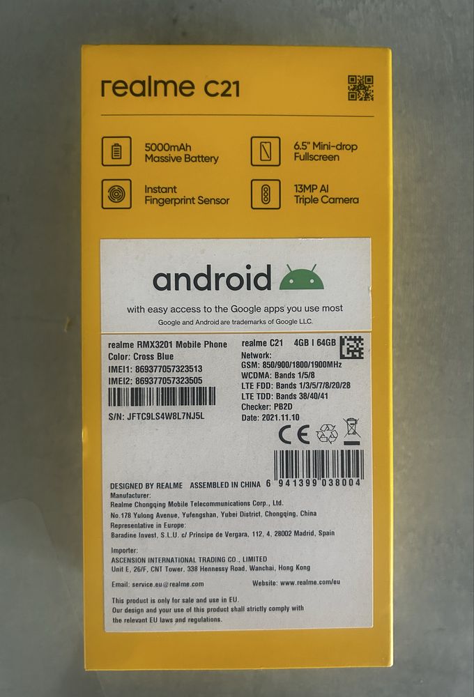 REALME C21 RMX3201 Cross Blue