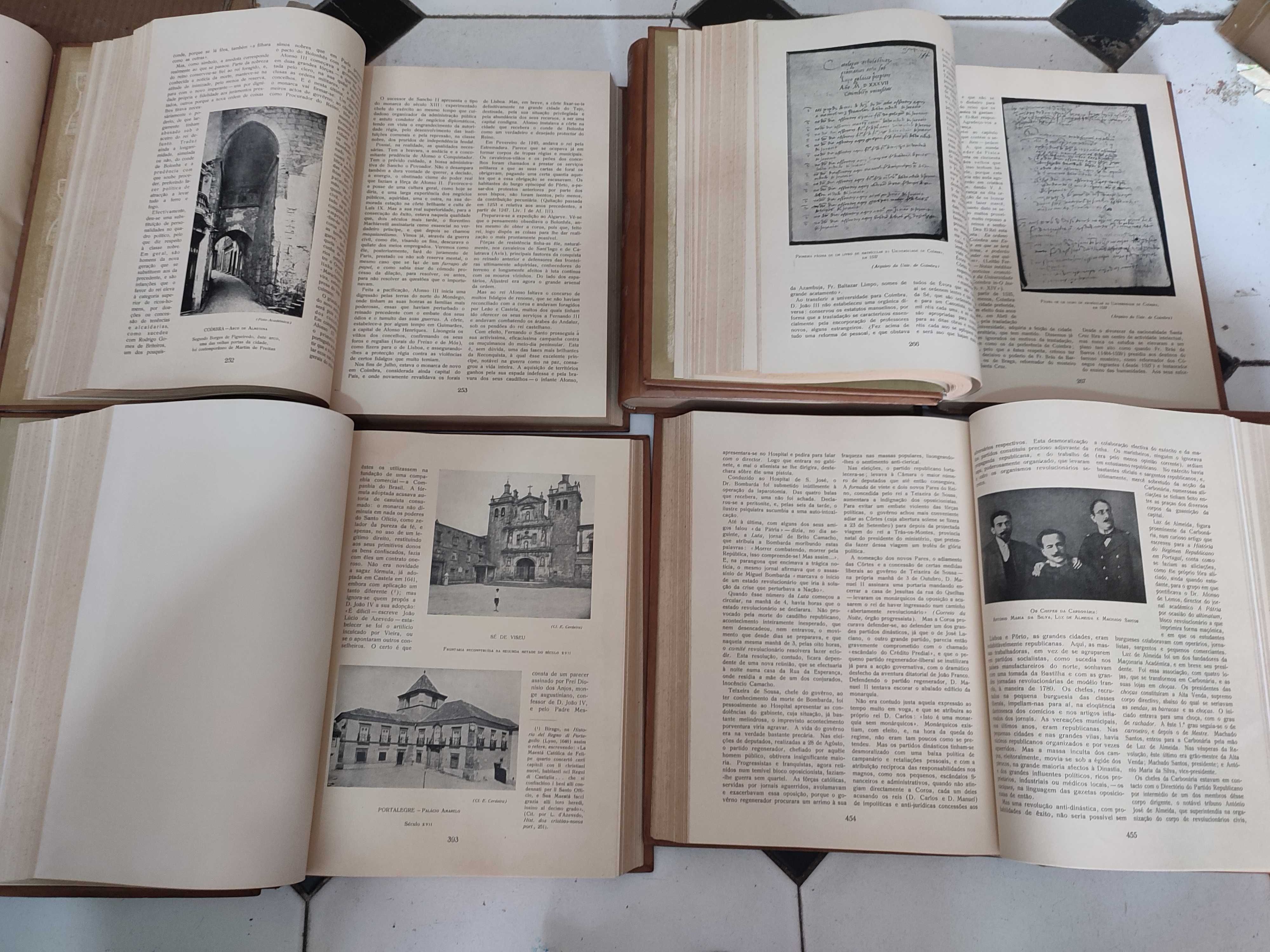 História de Portugal Edição Portucalense Editora - 8 Vol