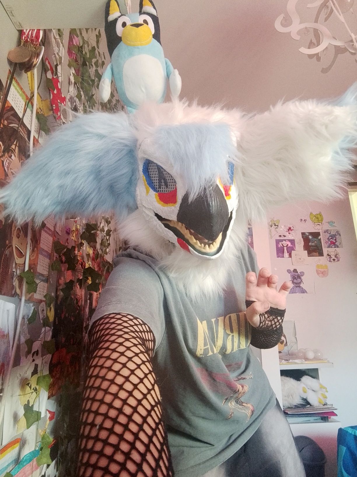 Dino maska fursuit