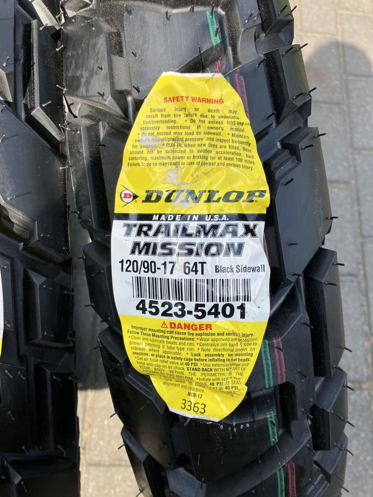 120/90-17 Dunlop Trailmax Mission 64T M+S TL on/off-road 50/50