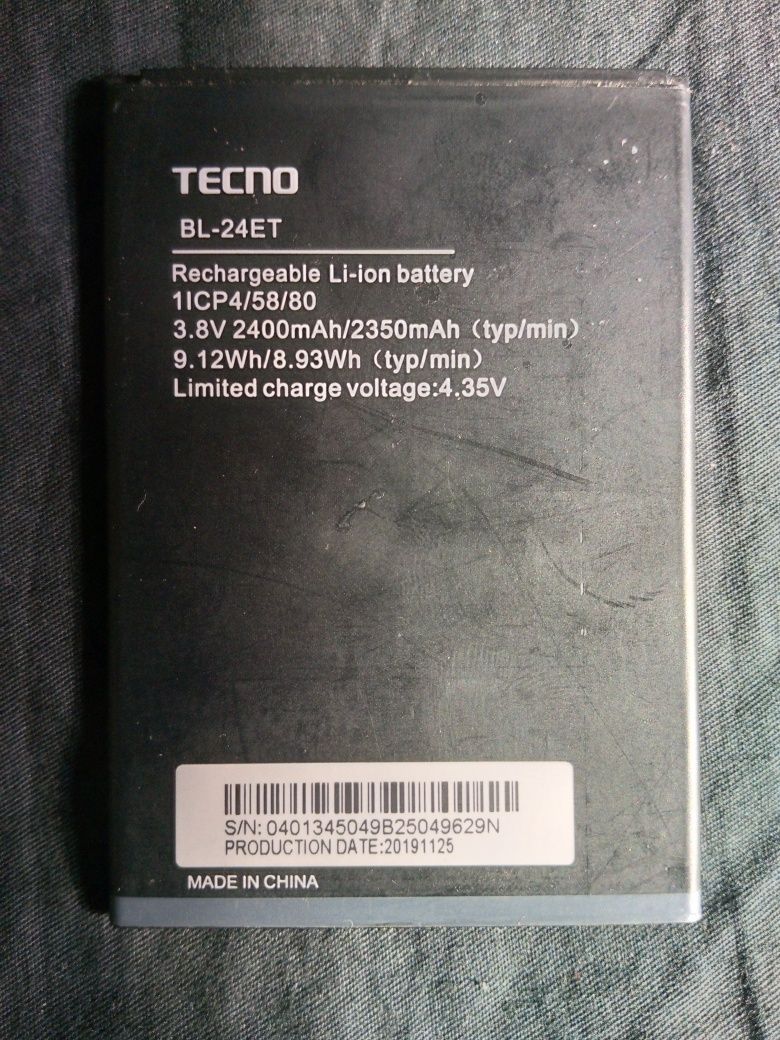 Аккумулятор Батарея TECNO