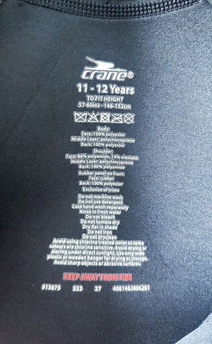 Pianka neoprenowa dziewczęca surfingowa do pływania nurkowania nad mor