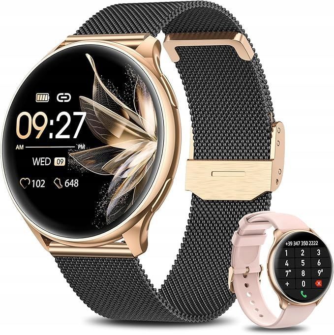 banlvs g35 smartwatch bluetooth czarnozłoty ip68 z 120 trybami sport
