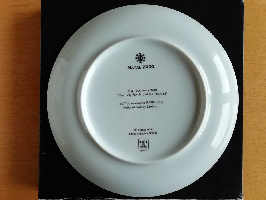 Prato Natal 2009 Porcel. Série limitada