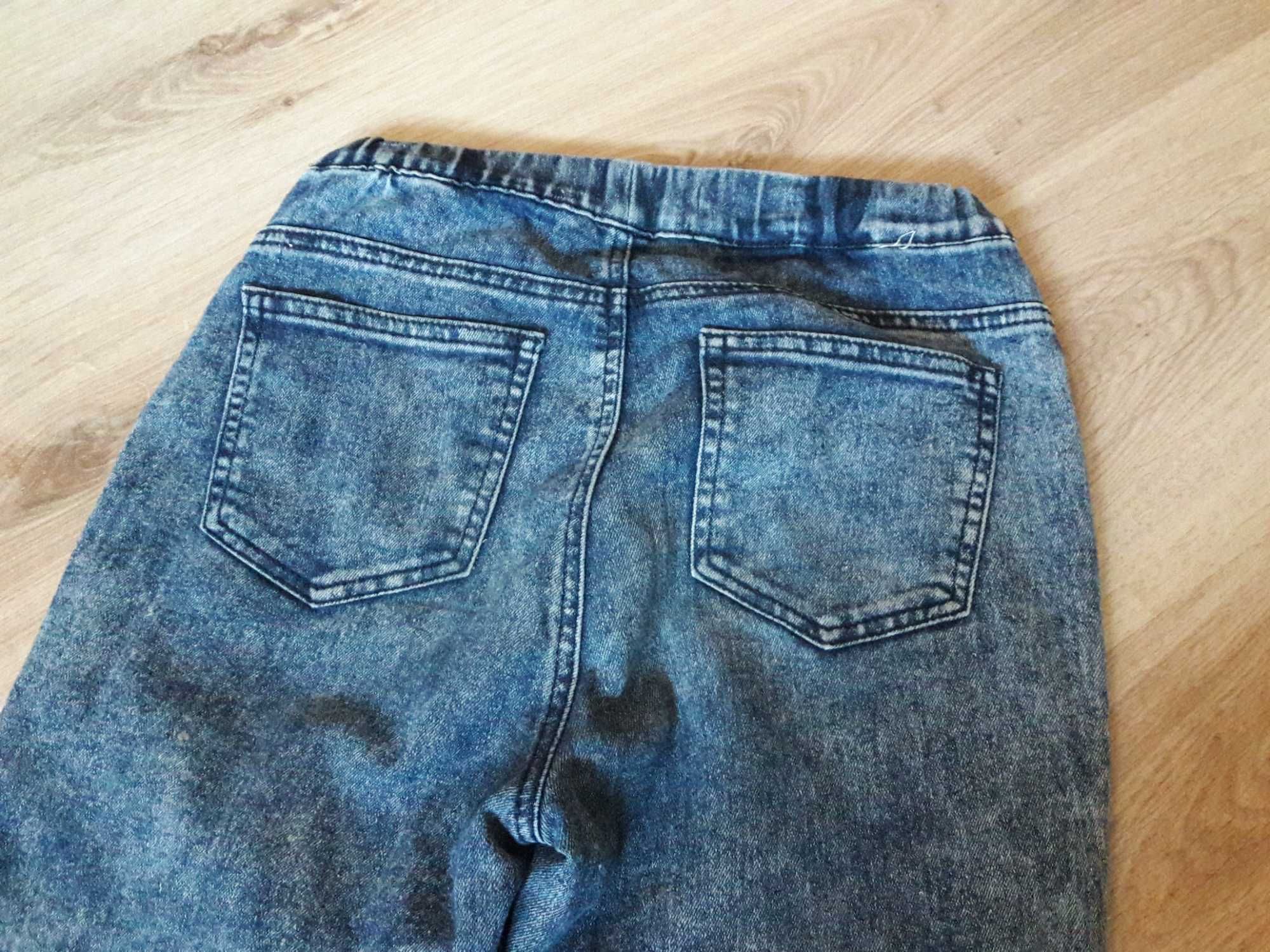 Летние джинсы для девочки 11-12 лет, на резинке