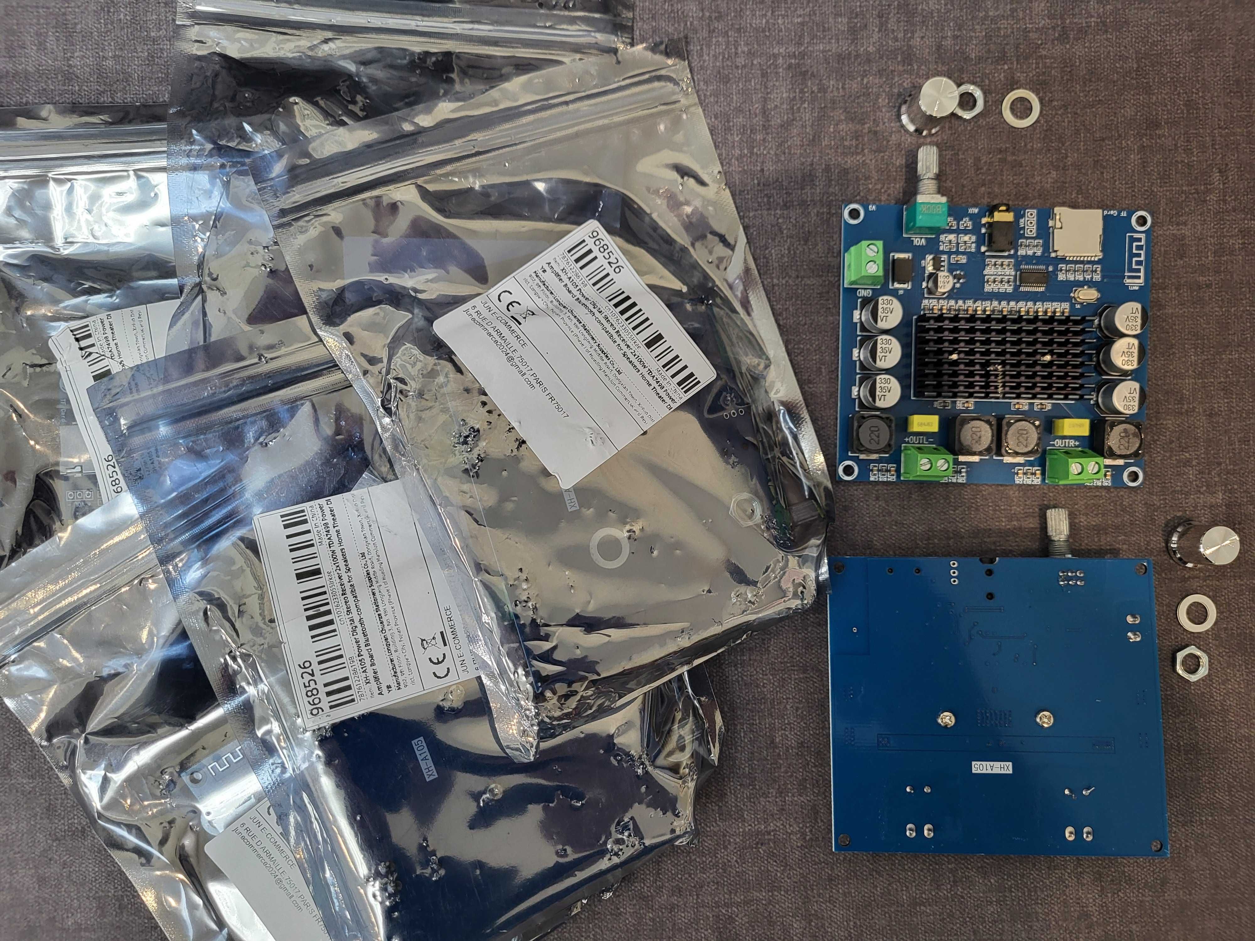 Аудіо підсилювач звуку D-класу XH-A105 TDA7498 2 x 100 Вт SD Bluetooth