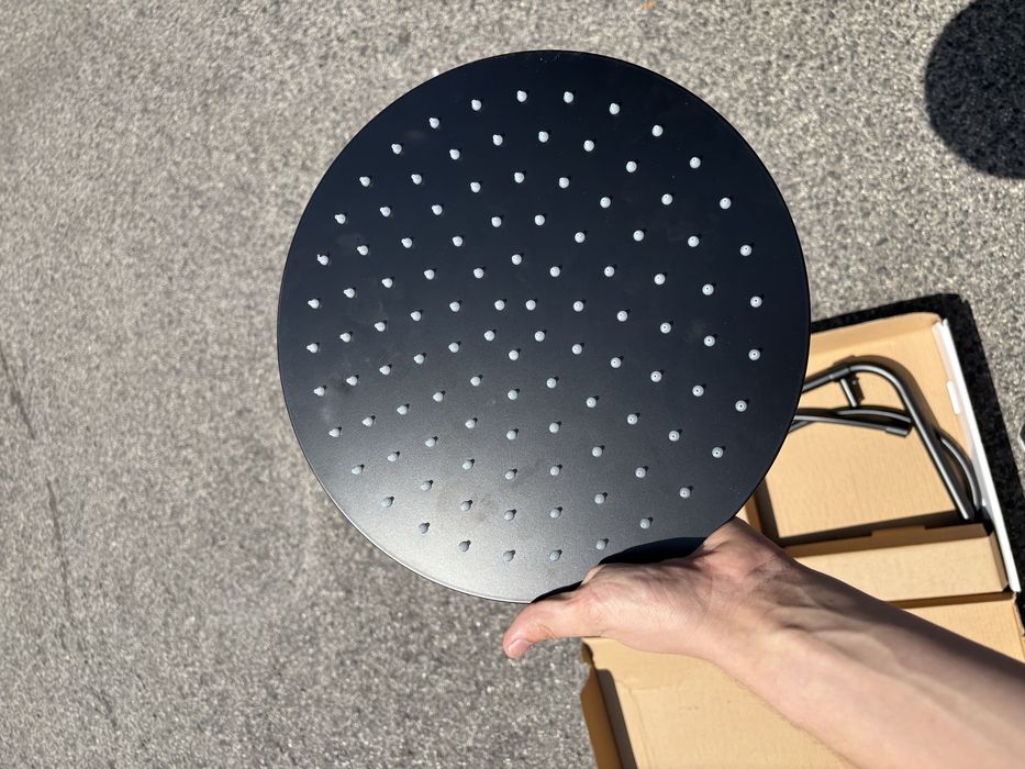 Conjunto de duche com torneira preto Sensea Icone.