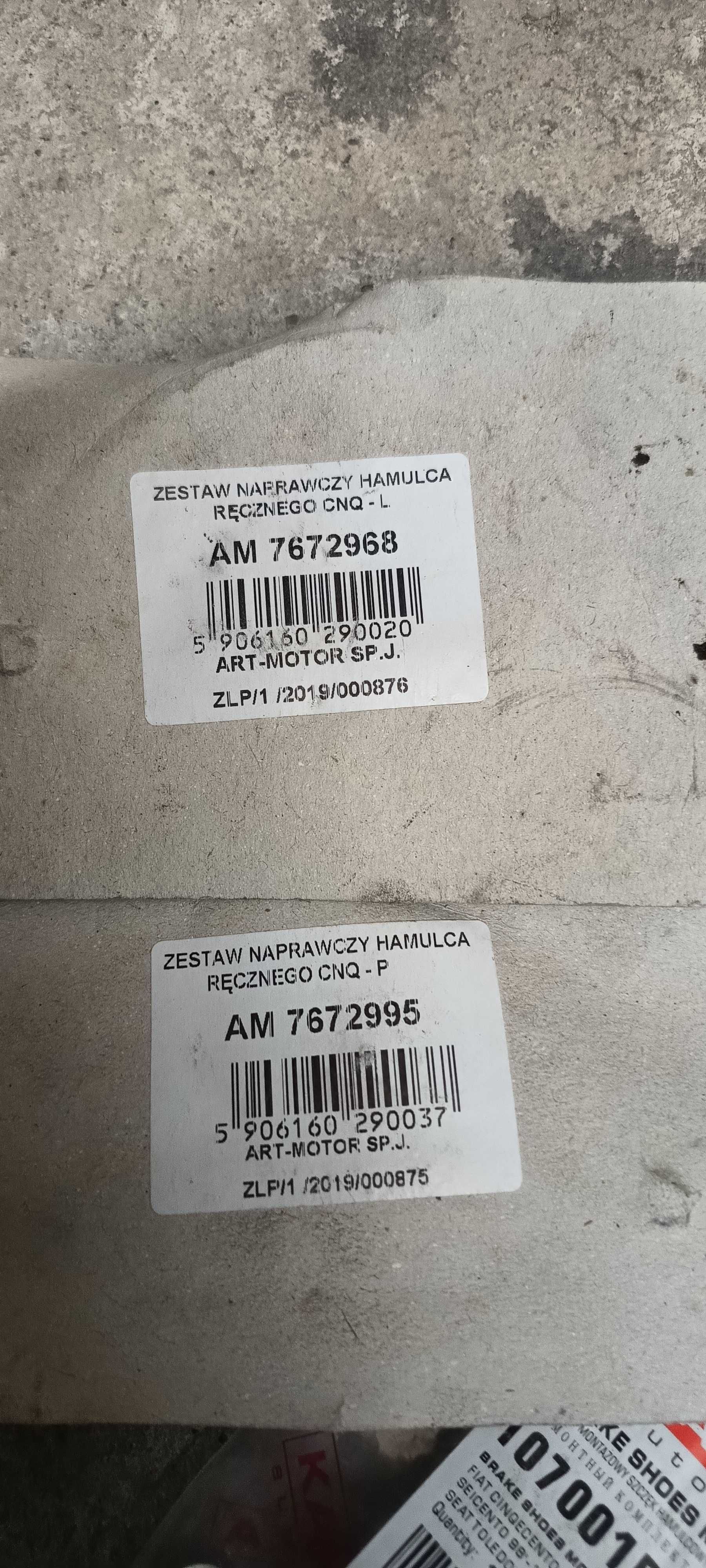 szczęki hamulcowe zestaw fiat panda nowe rozpakowane