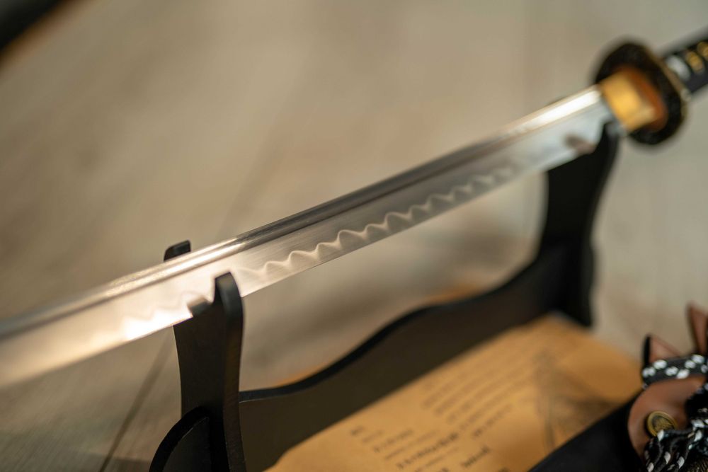 Miecz samurajski Japońska Katana Stal T10 Zbrocze-Piękna Saya 10/10
