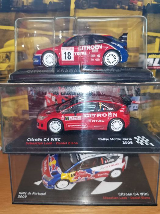 Citroën - Lote 3 carros - Piloto Sébastien Loeb 1:43