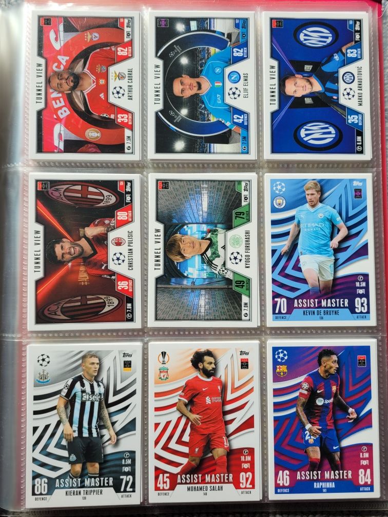 Lote de cartas Match Attax e Extra 23/24