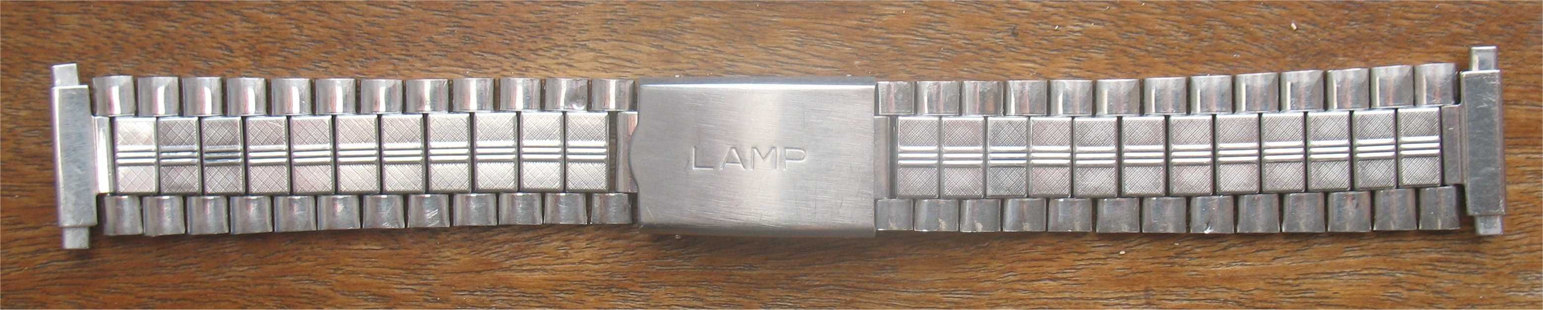 Bracelete Antiga marca Lamp para relógios Vintage - 16-18mm