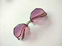 Nowe okulary damskie przeciwsłoneczne fiolet róż