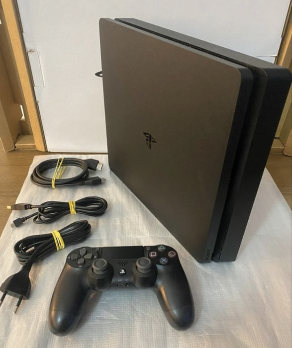 PlayStation 4 Slim PS4 Novo 1TB + Comando + Jogo GTA V