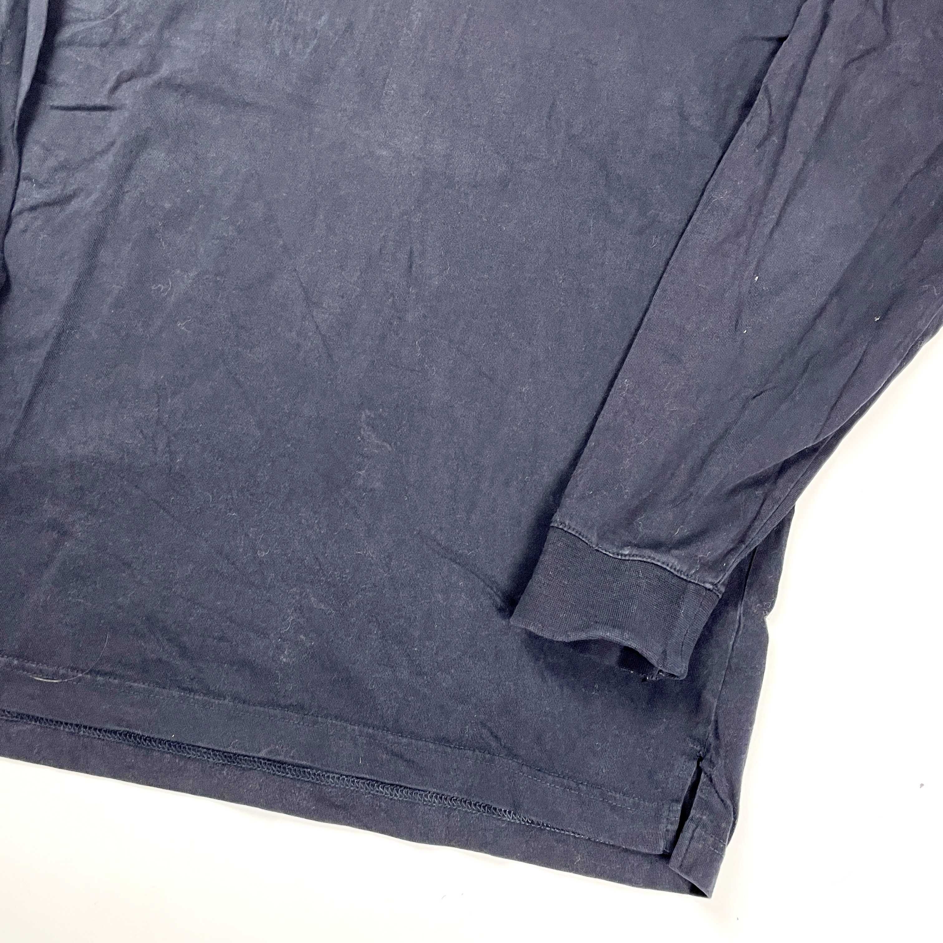Hugo Boss czarne polo T-shirt longsleeve 90s y2k (L)