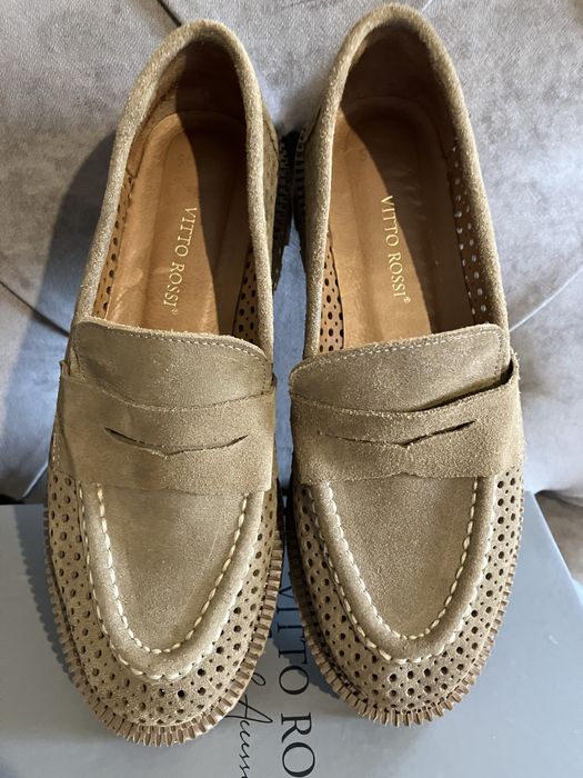 Туфлі (лофери) замшеві