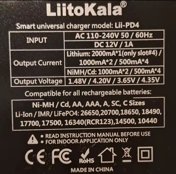 Зарядное устройство Litokala