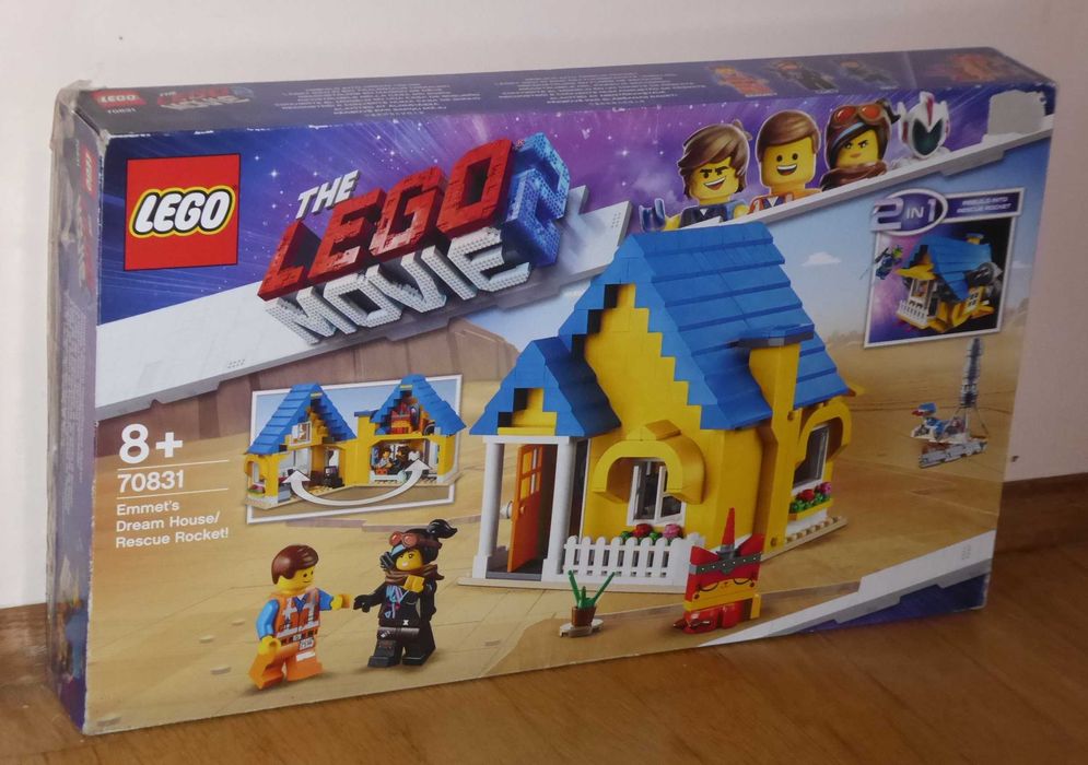 LEGO MOVIE 2 70831 - Dom Emmeta/Rakieta Ratunkowa, stan Idealny, Wroc