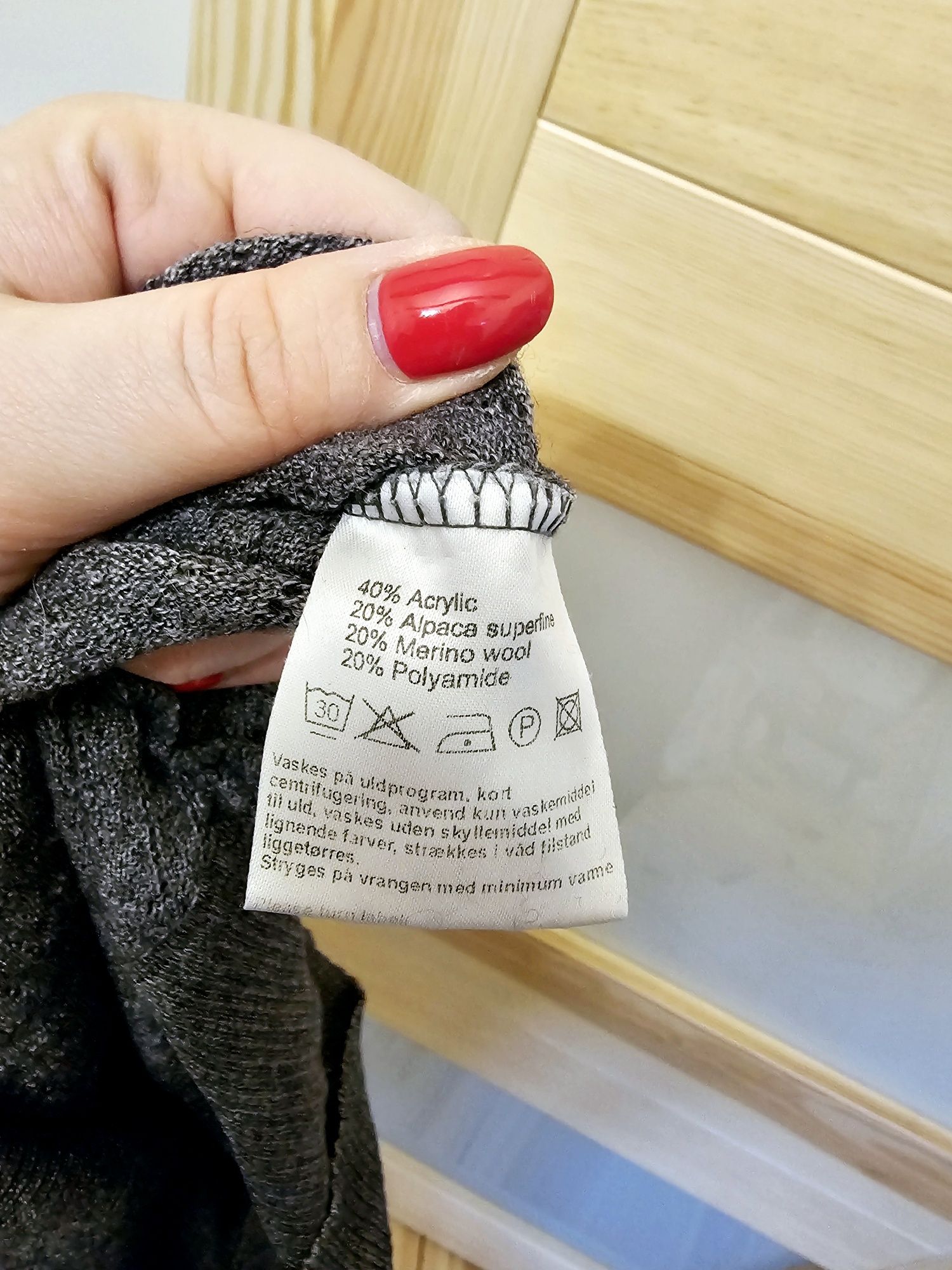 Szary sweter Bitte Kai Rand m 38 sweter premium m