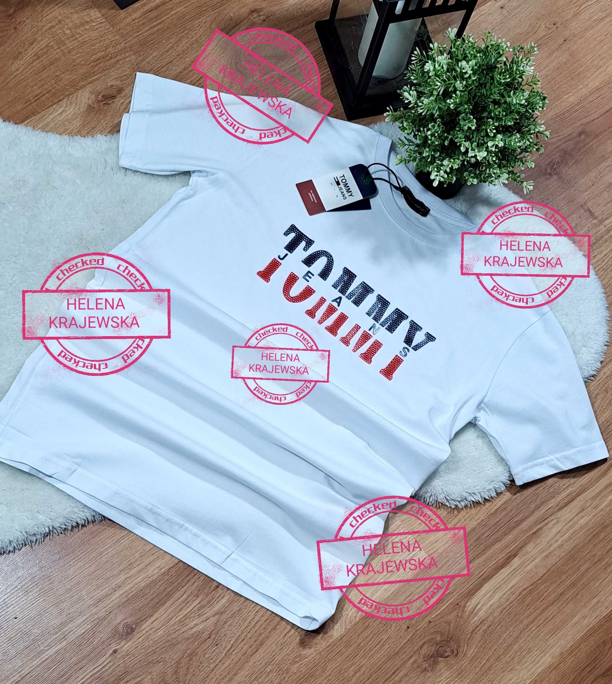 Koszulka męska Tommy Hilfiger biała Premium M XL