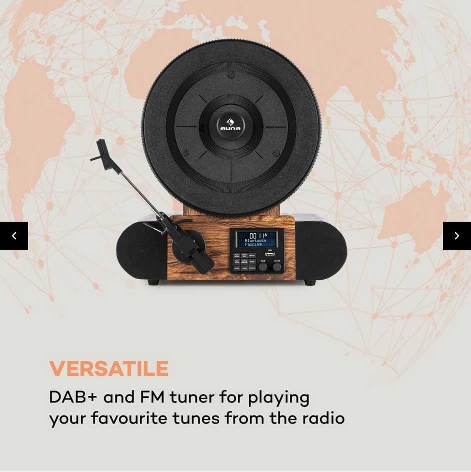 Piękny Gramofon retro Verticalo SE DAB xz19
