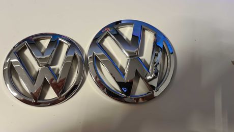 Logo Emblemat VW Tył Przód 110mm + 90mm