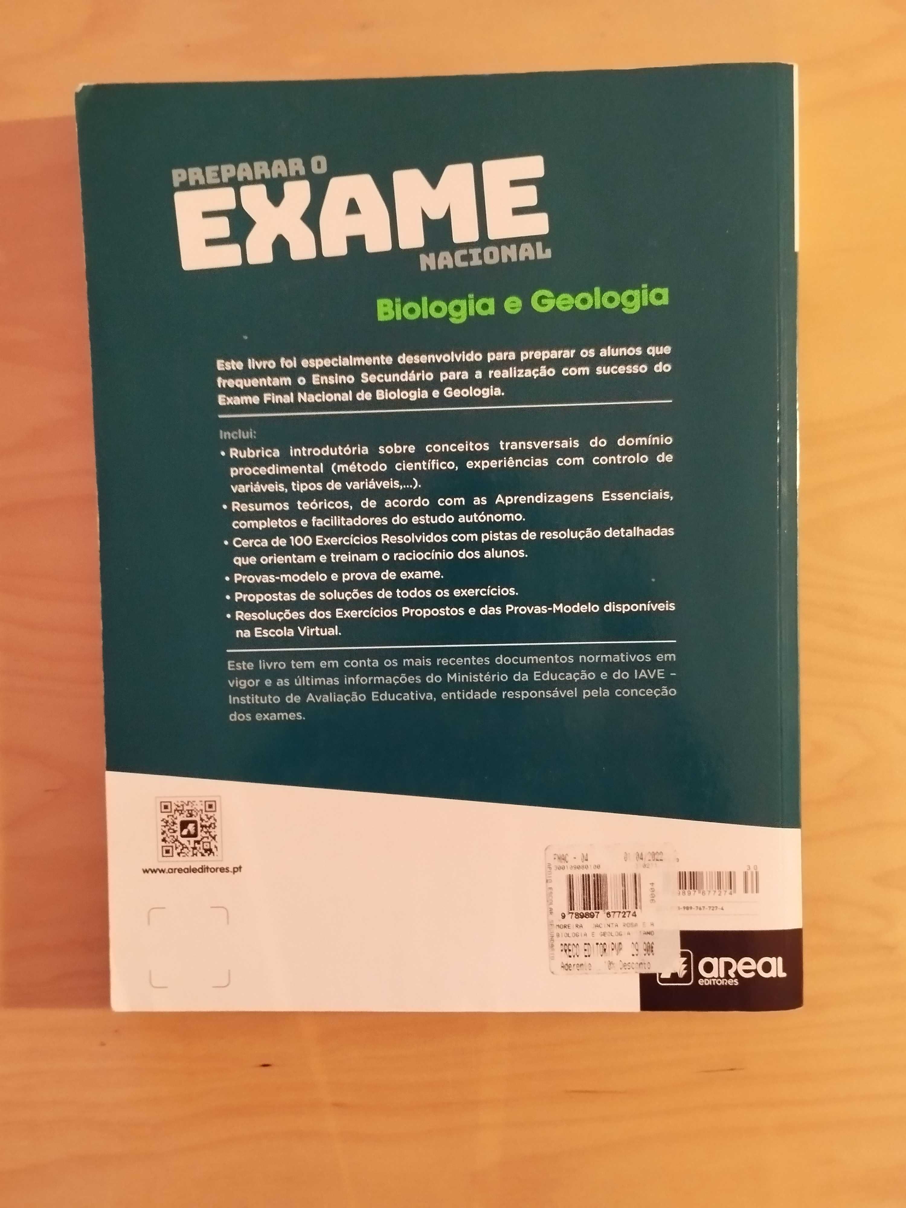 Manual para preparação de exame nacional Biologia e Geologia