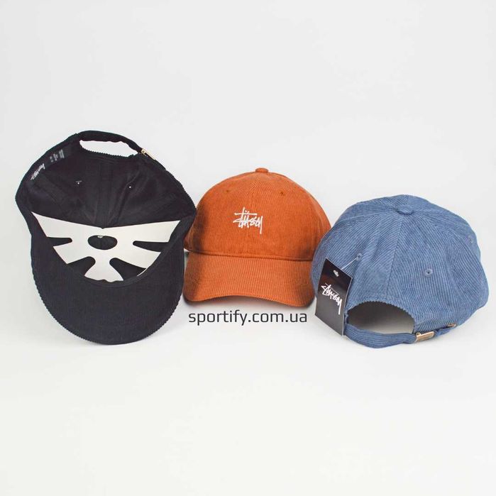 Кепка вільветова Stussy стусси бейсболка стуссі