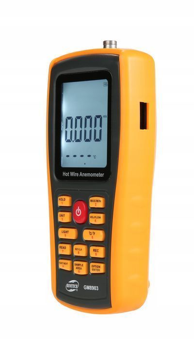 Wiatromierz Termo Anemometr Miernik Wiatru Pomiar Prędkości Termopara