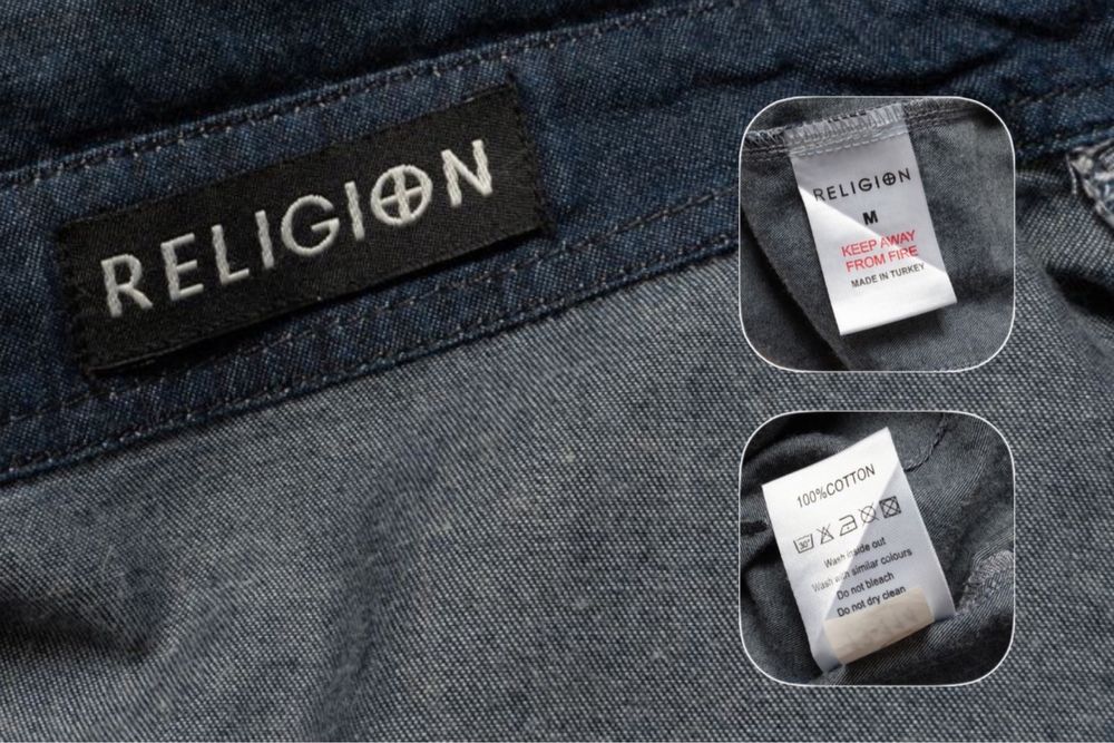 RELIGION Denim Long sleeve shirt  чоловіча сорочка