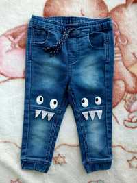 Spodnie jeansowe troczkii potworki stworki So Cute 86 jeansy jak nowe