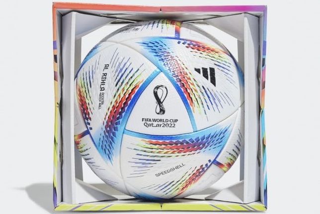 Мяч футбольный Adidas 2022 World Cup Al Rihla ОМВ H57783 (размер 5)
