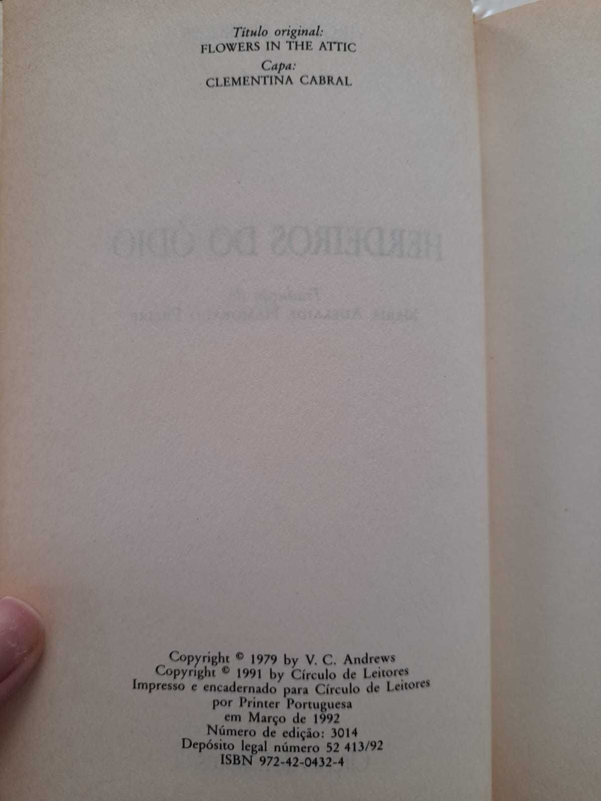 “Herdeiros do Ódio”, de Virginia C. Andrews, livro