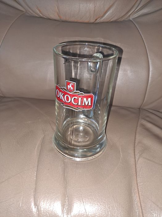 Nowy szklany kufel,kufelek do piwa. Pojemność 0,5 litra.