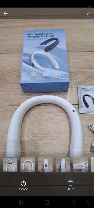 Wentylator na szyję biały