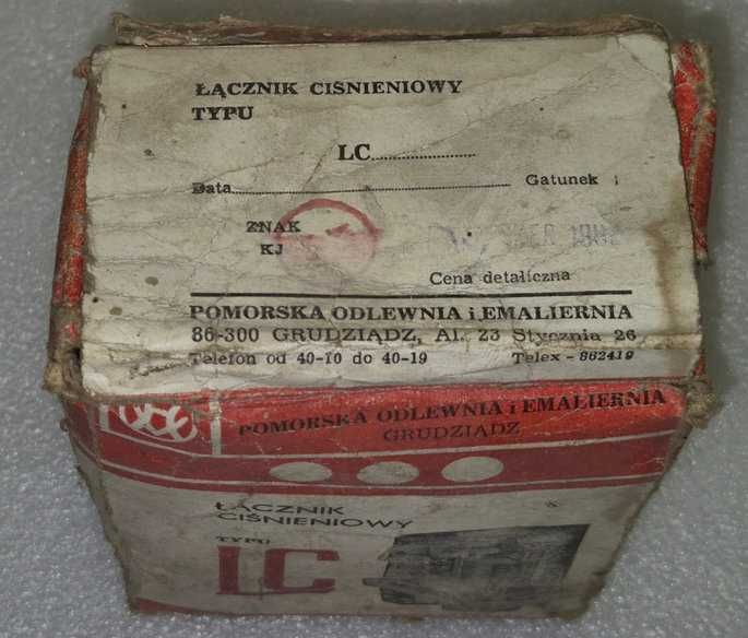 Łącznik ciśnieniowy typu LC