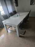 Mesa com cadeiras 2m x 1m