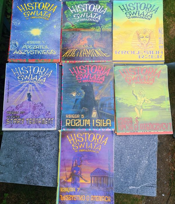 Okazja: Historia Świata w Obrazkach, Komplet 7 komiksów w świetnym sta