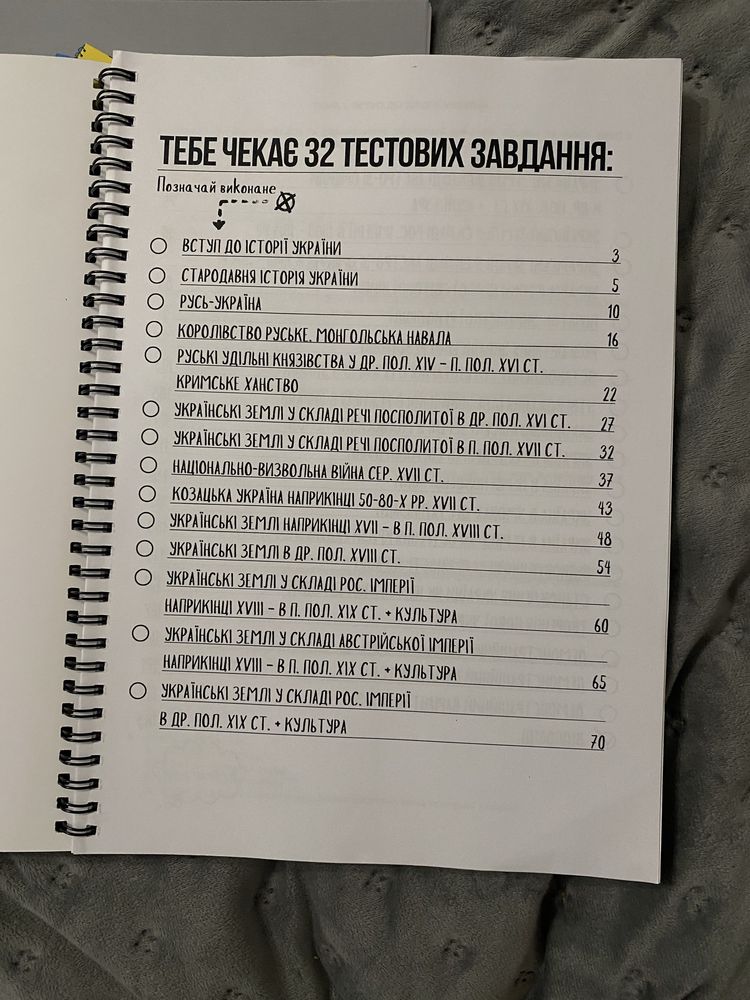 ідеальний зошит та практичний для підготовки до нмт з Історії України