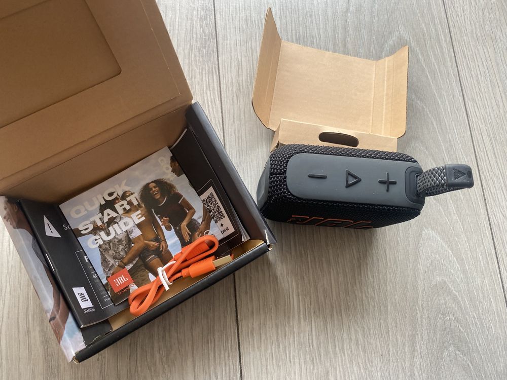 Oryginalny Głośnik Przenośny Bluetooth JBL - Go4 Kolor Czarny Mega
