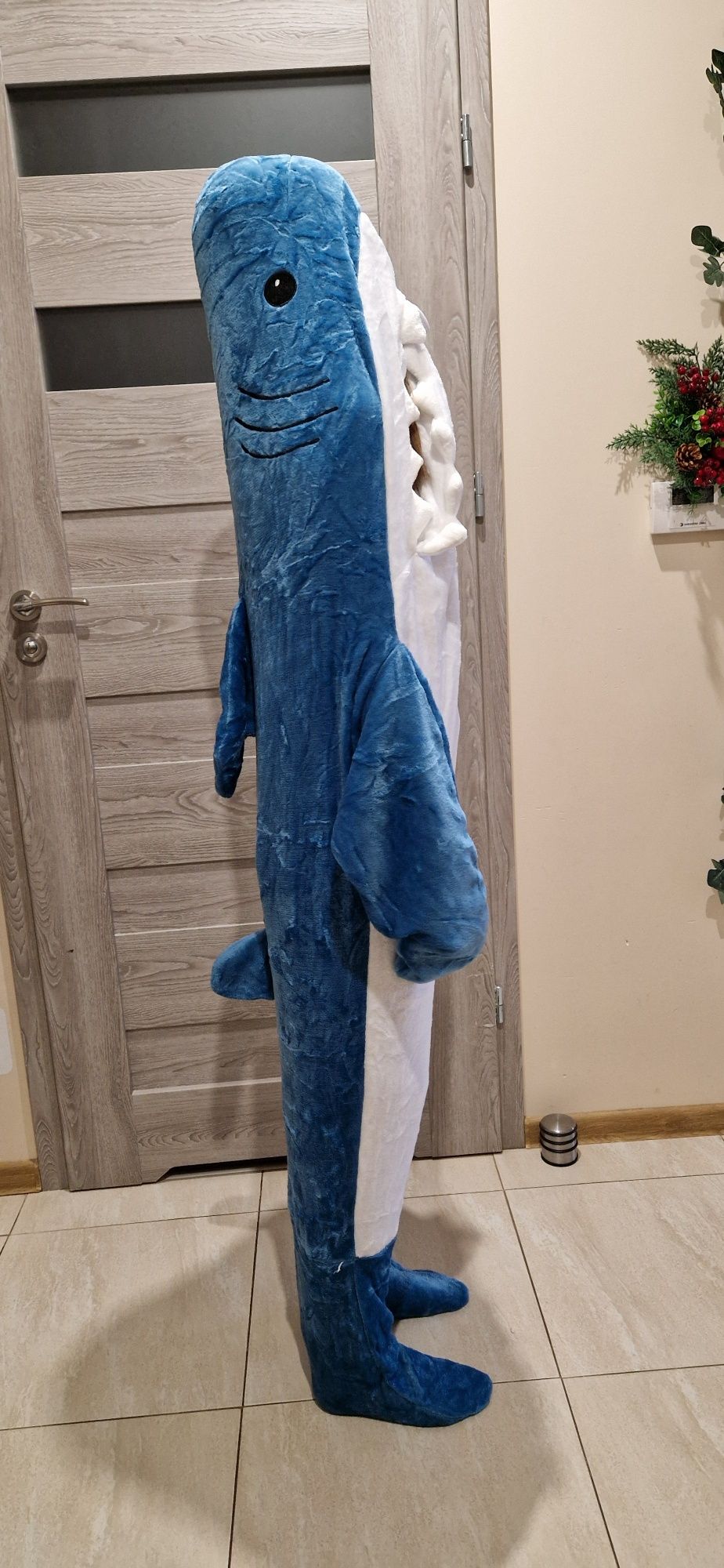 Rekin, piżama, przebranie, koc, kigurumi