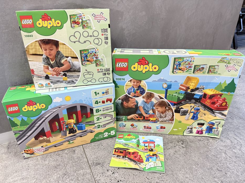 Конструктор LEGO DUPLO Паровоз, Залізничний міст, 10874, 10872, 10426