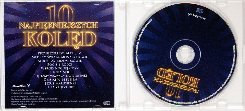 (CD) VA - 10 Najpiękniejszych Kolęd PROMO 2009r. BDB