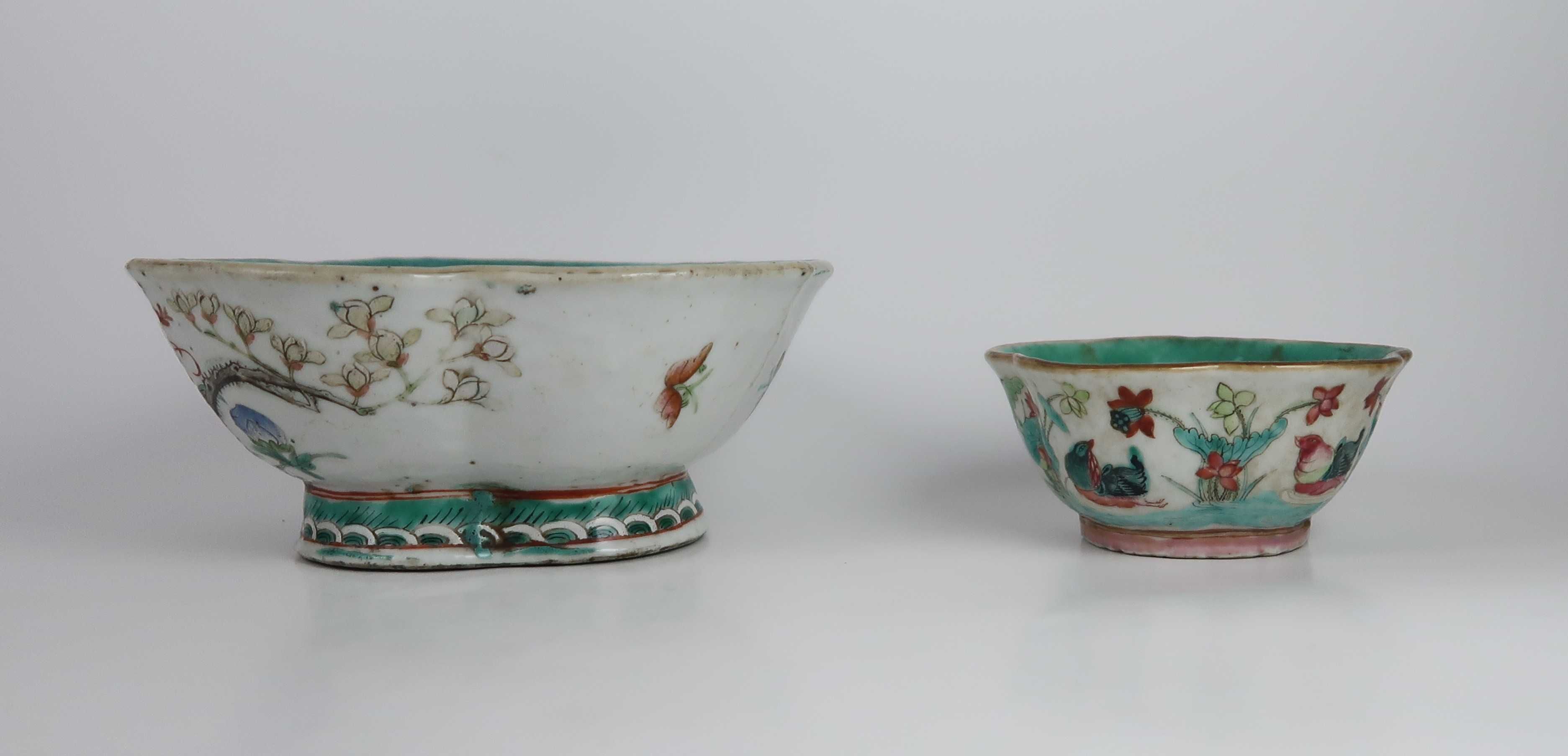 Taças porcelana da China Séc. XIX, CADA