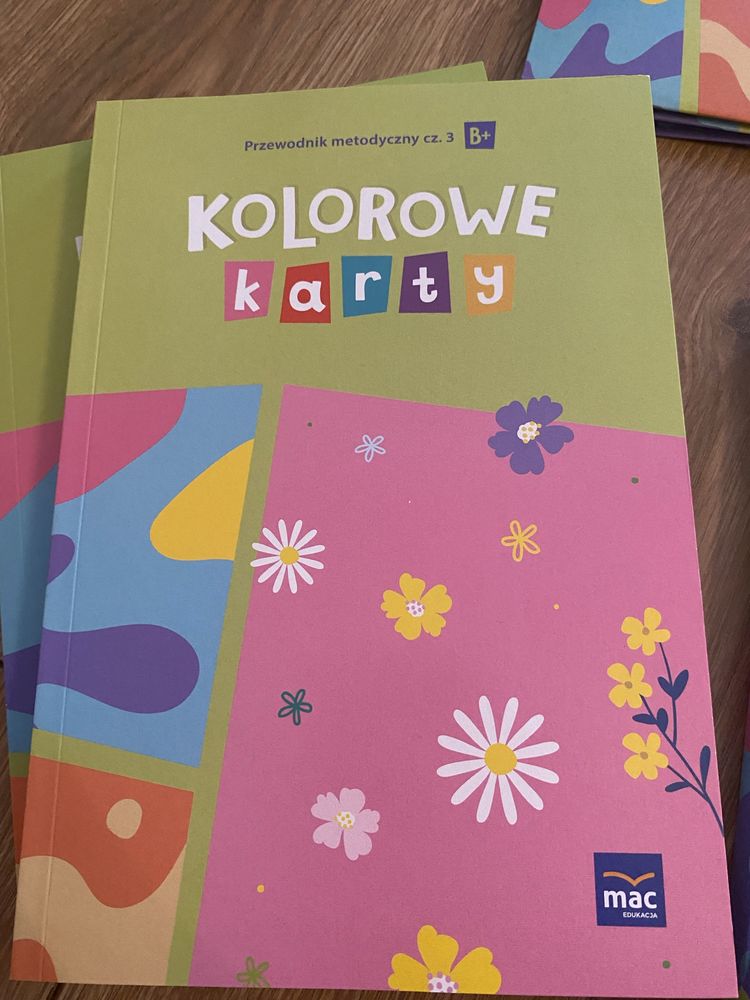 Przewodniki kolorowe karty poziom b+
