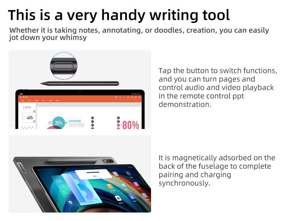 ⇒ Стилус Lenovo Precision Pen 3 к Tab P11/P12/Pad12.6 (Lenovo BTP-131)