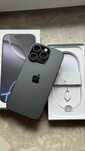 Piękny iPhone 16 Pro 256GB 100% czarny, black titanium,