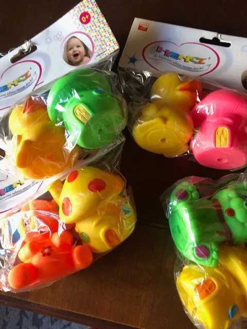 Domek smerfów i zwierzątko do kąpieli 2pak 8cm Mom's Care